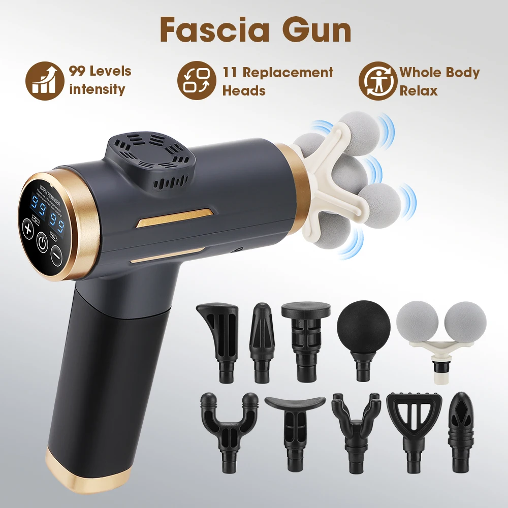 Home Gym Gear - Elektryczny pistolet do masażu powięziowego 24W,