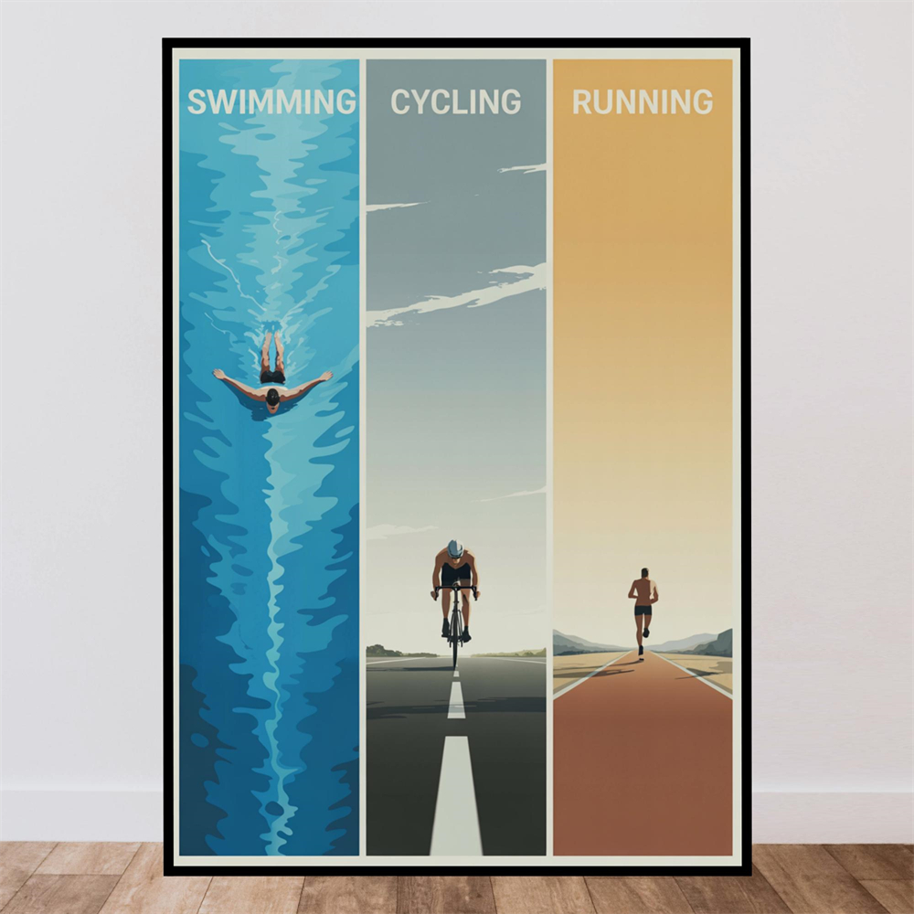 Home Gym Minimalist - Plakat Czas na Siłownię Grafika na