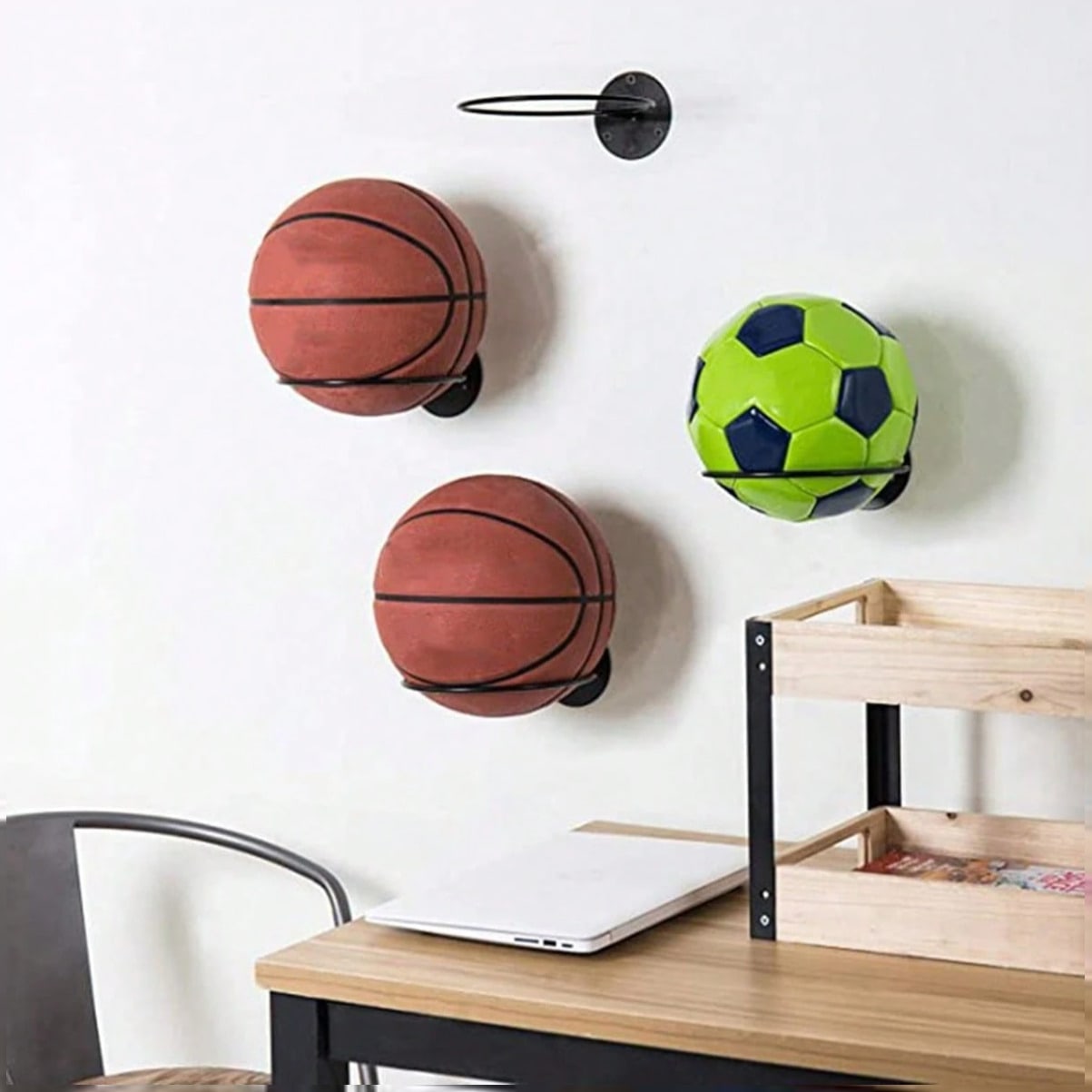 Home Gym Furniture - Oszczędzający miejsce, montowany na ścianie stojak
