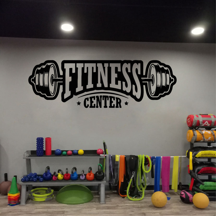 Home Gym Furniture - Gym winylowa naklejka ścienna klub fitness