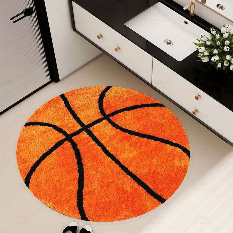 Home Gym Furniture - Okrągły dywan z flaneli z motywem