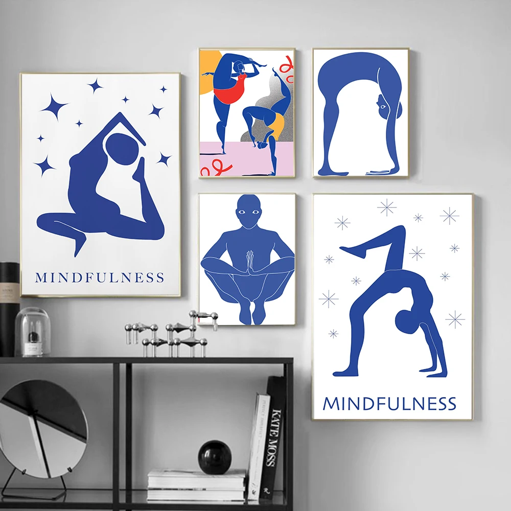 Home Gym Minimalist - Plakat Abstrakcyjny do Ćwiczeń w Domu,