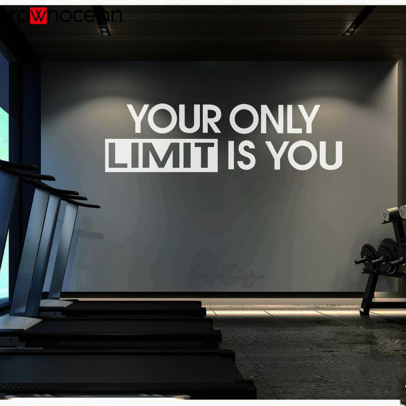 Home Gym Furniture - Twoim jedynym limitem jest ty-Wall kalkomania