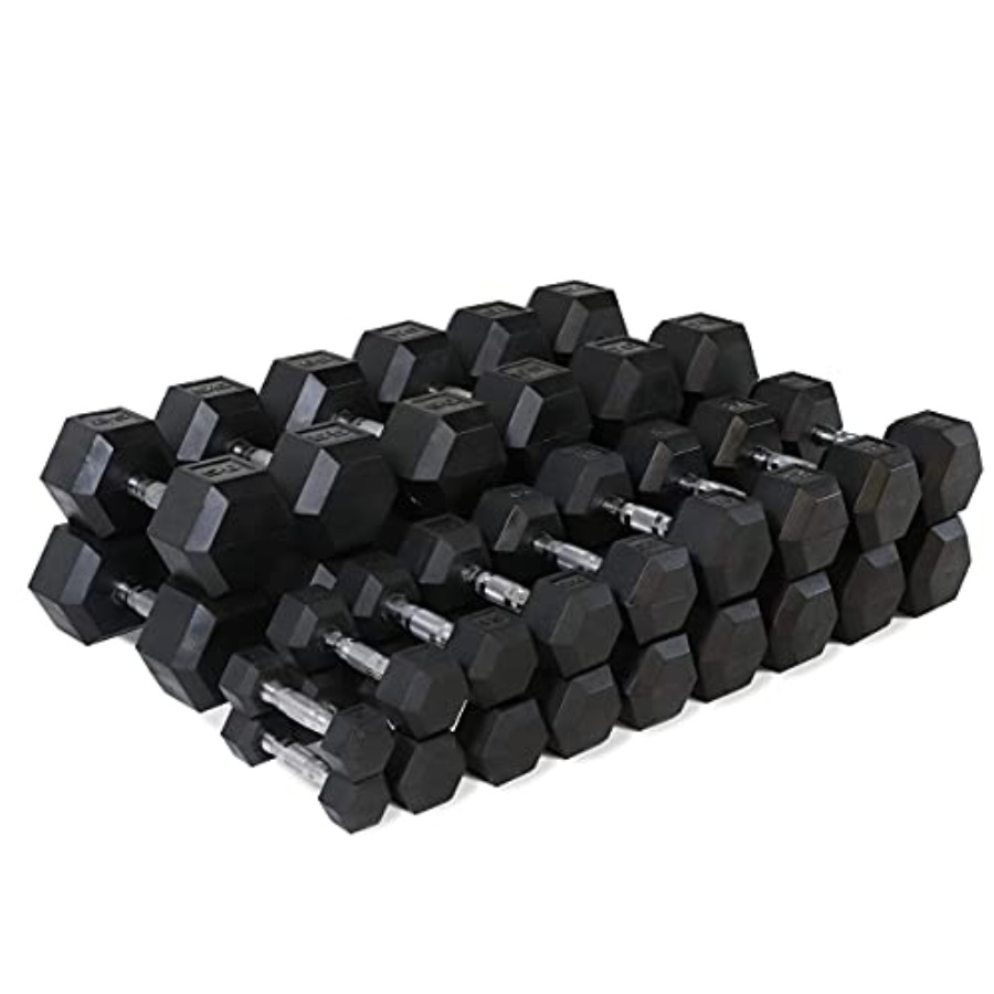 Gumowane, żeliwne hantle sześc – Home Gym Body Solid recenzja i cena