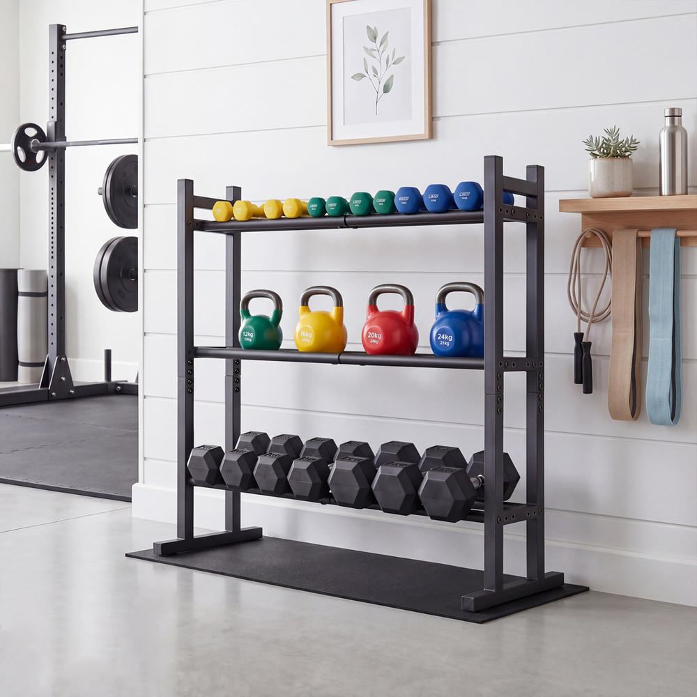 Wytrzymały 3-poziomowy stojak  – Home Gym Weight recenzja i cena