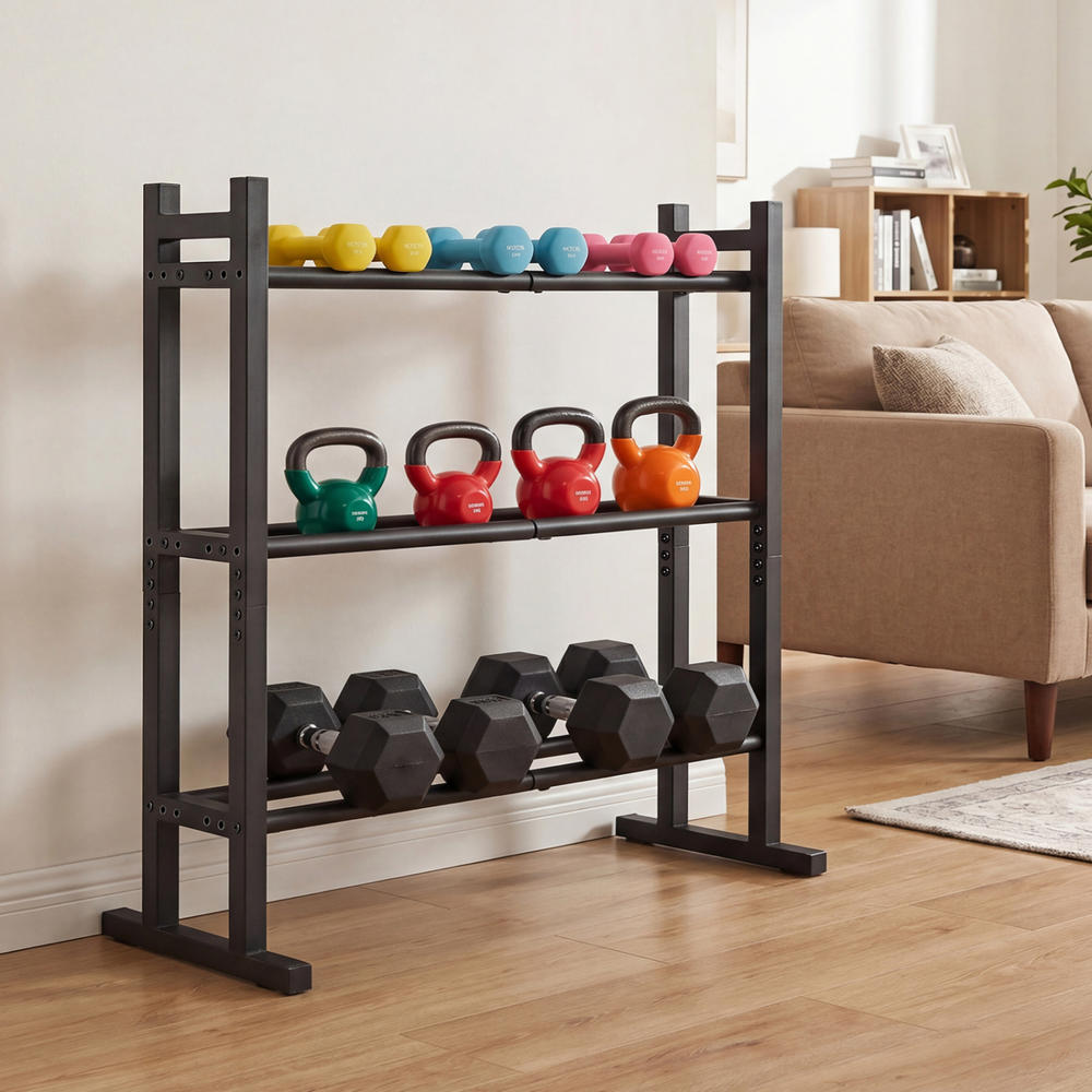 Wytrzymały 3-poziomowy stojak  – Home Gym Weight recenzja i cena