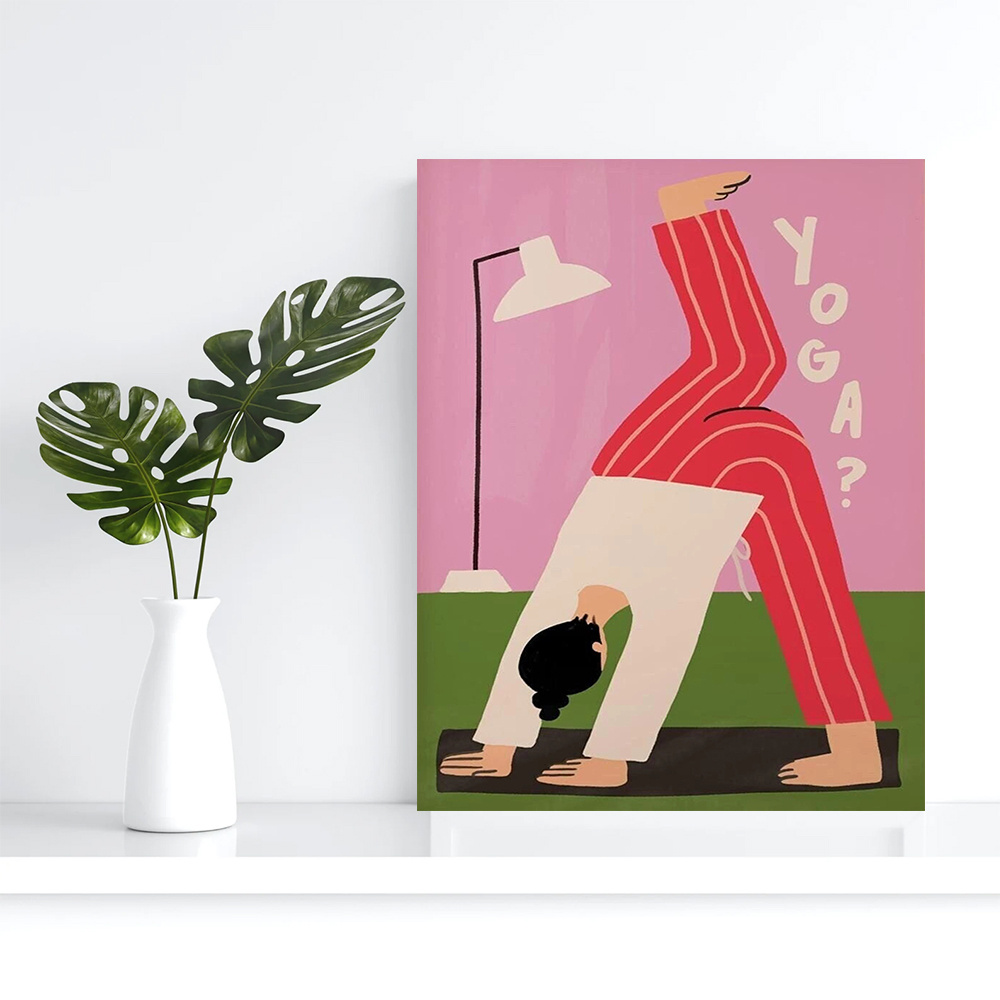 Obraz na płótnie z motywem jog – Home Gym Minimalist recenzja i cena