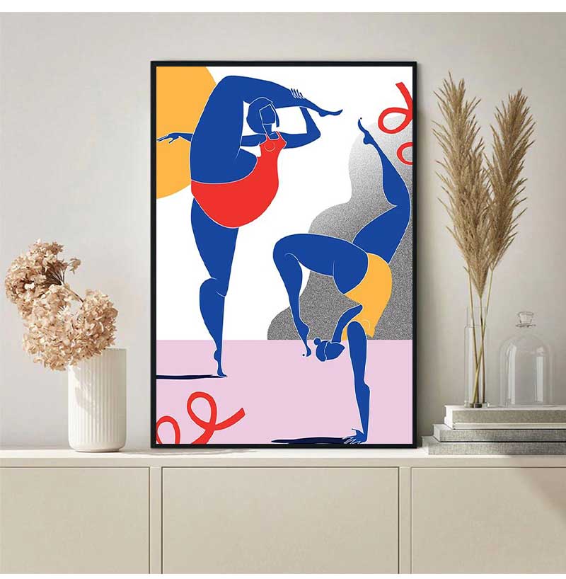 Plakat Abstrakcyjny Joga Pozyc – Home Gym Minimalist recenzja i cena