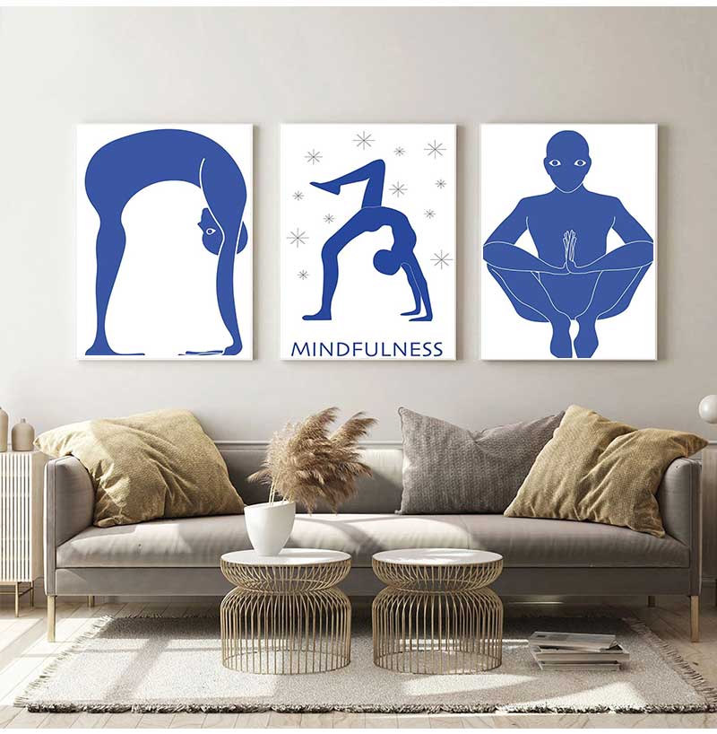 Plakat Abstrakcyjny Joga Pozyc – Home Gym Minimalist recenzja i cena