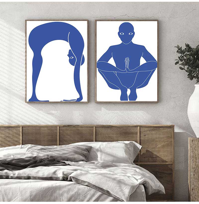 Plakat Abstrakcyjny Joga Pozyc – Home Gym Minimalist recenzja i cena