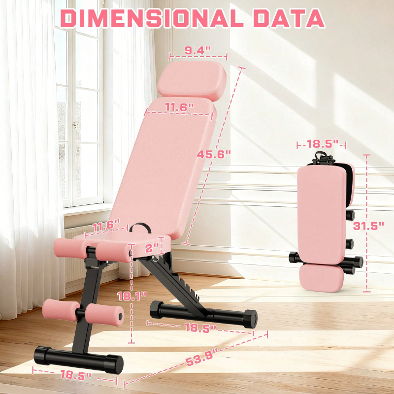 Regulowana 9-stopniowo ławka d – Home Gym Weight recenzja i cena